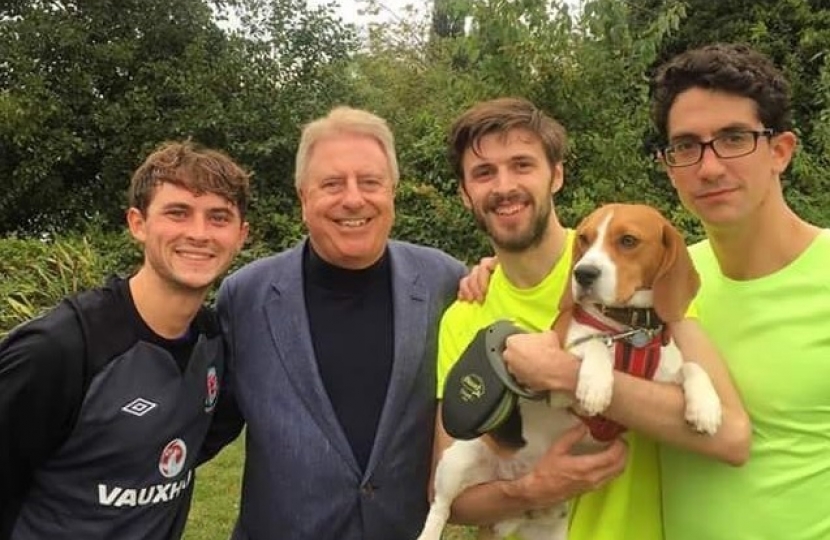 Rt Hon David Evennett with some Parkrun participants