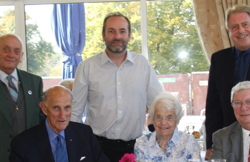 Bryon Huson (back left) at a Christchurch Ward Function