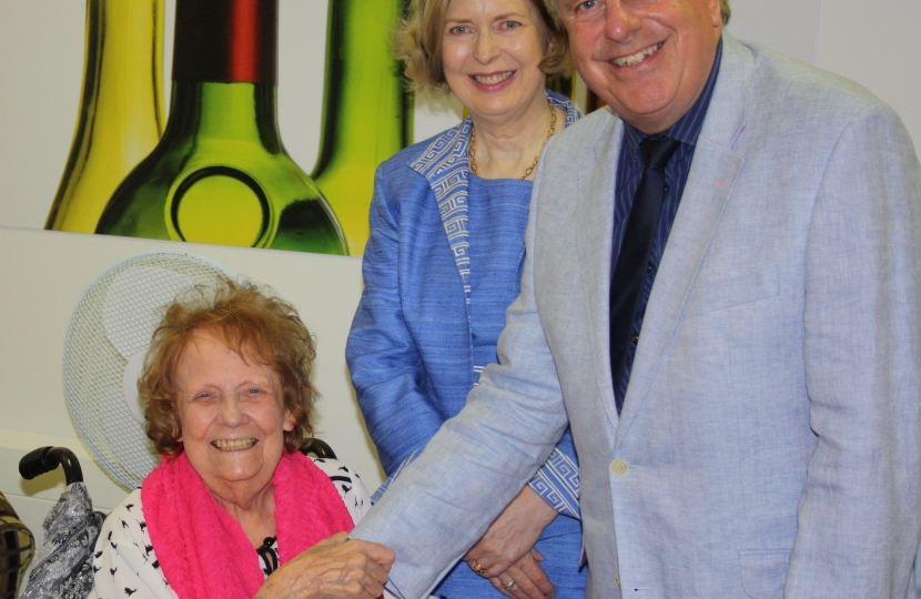 Edna, Rt Hon David Evennett MP and his wife Marilyn