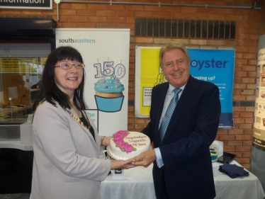 Bexley's Mayor, Cllr Eileen Pallen, and Rt Hon David Evennett MP