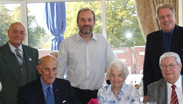 Bryon Huson (back left) at a Christchurch Ward Function