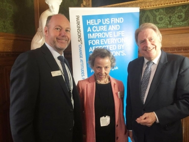 Rt Hon David Evennett MP at Parkinson's UK event in Parliament